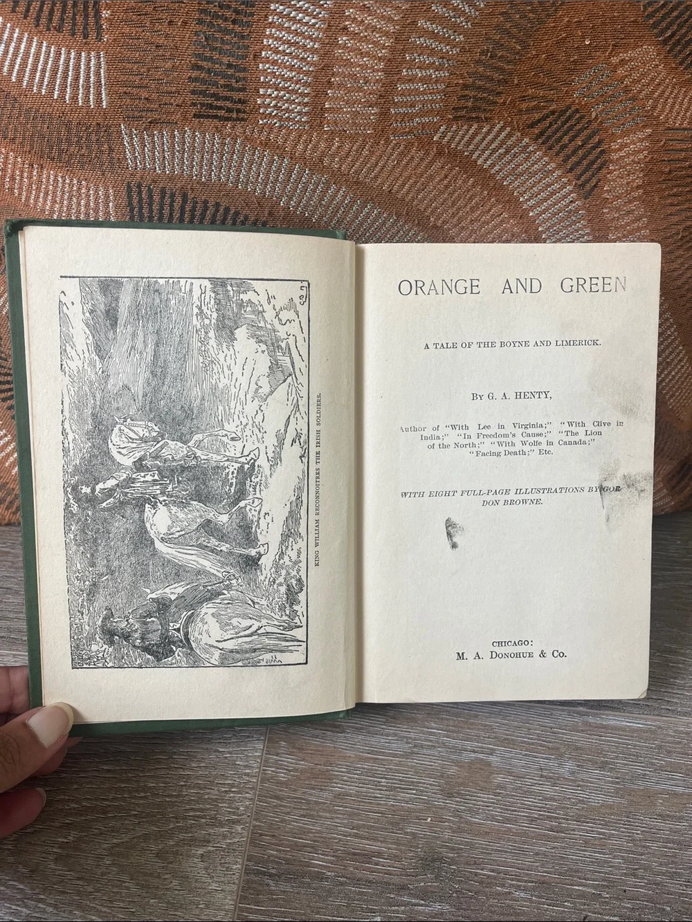 Orange and Green by G.A. Henty - Green Cloth Hardcover